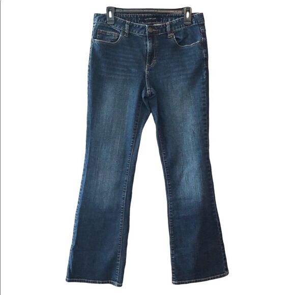 Calvin Klein Sz 8 Blue Denim Darkwash Classic Bootcut Western Music Jeans - Picture 1 of 6